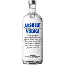 Absolute Blue Vodka 750ml