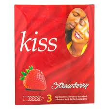 kiss strawberry condom